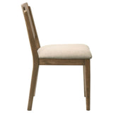 Crestmore Dining Chair Upholstered Seat Walnut (Set of 2) | King | Brown | Walnut | 108572