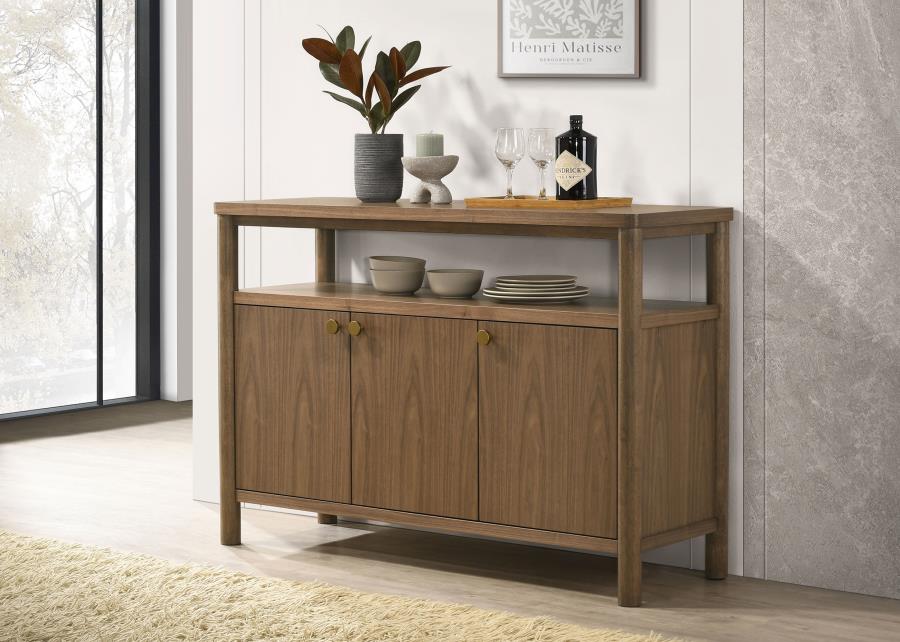 Crestmore 52-inch Dining Cabinet Sideboard Buffet Walnut | Brown | Walnut | 108575