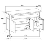 Crestmore 52-inch Dining Cabinet Sideboard Buffet Walnut