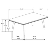 Onslow 59-inch Rectangular Wood Dining Table Dark Brown | Brown | Dark Brown | 108621
