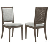 Onslow Upholstered Dining Side Chair Dark Brown (Set of 2) | Brown | Dark Brown | 108622