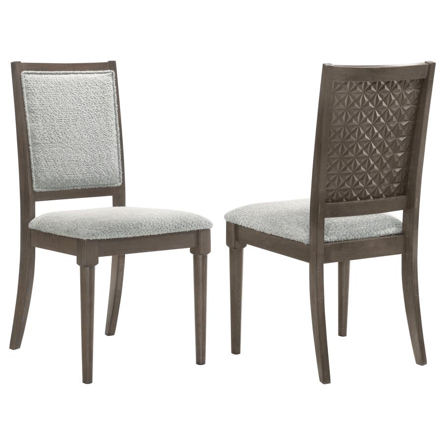 Onslow Upholstered Dining Side Chair Dark Brown (Set of 2) | Brown | Dark Brown | 108622