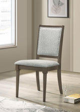 Onslow Upholstered Dining Side Chair Dark Brown (Set of 2) | Brown | Dark Brown | 108622