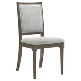 Onslow Upholstered Dining Side Chair Dark Brown (Set of 2) | Brown | Dark Brown | 108622