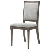 Onslow Upholstered Dining Side Chair Dark Brown (Set of 2) | Brown | Dark Brown | 108622