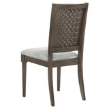Onslow Upholstered Dining Side Chair Dark Brown (Set of 2) | Brown | Dark Brown | 108622
