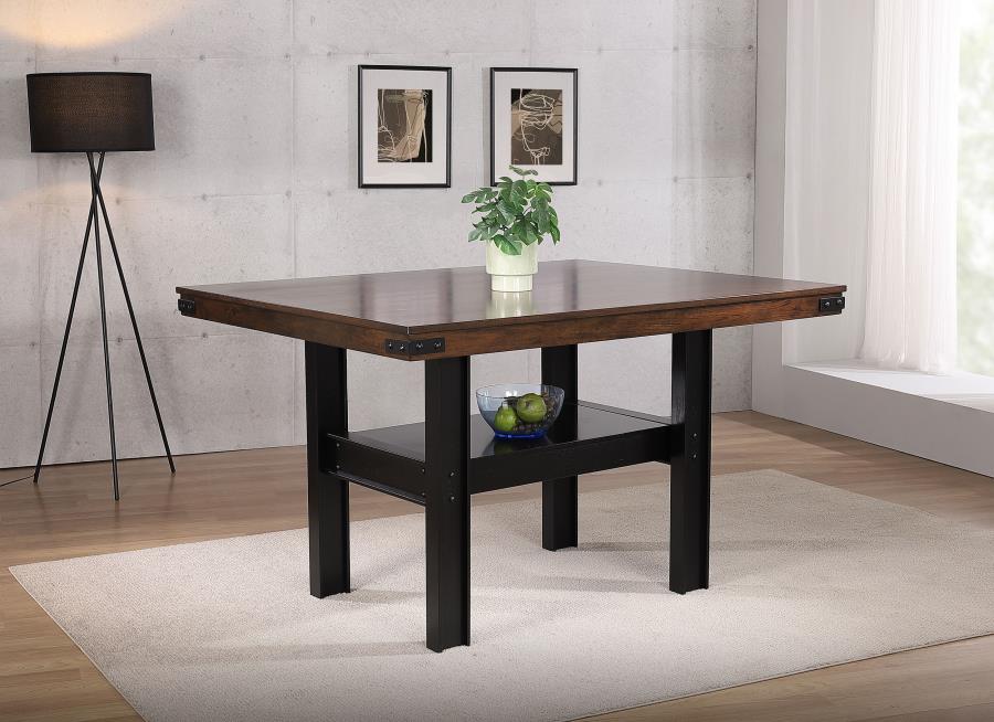 Patterson 60-inch Counter Height Dining Table Mango Oak | Brown | Mango Oak / Black | 108888