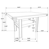 Patterson 60-inch Counter Height Dining Table Mango Oak | Brown | Mango Oak / Black | 108888