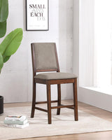 Patterson Upholstered Counter Chair Mango Oak (Set of 2) | Full | Brown | Mango Oak | 108889