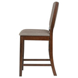 Patterson Upholstered Counter Chair Mango Oak (Set of 2) | Full | Brown | Mango Oak | 108889