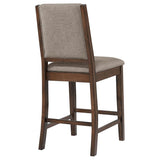 Patterson Upholstered Counter Chair Mango Oak (Set of 2) | Full | Brown | Mango Oak | 108889