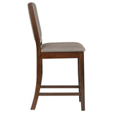Patterson Upholstered Counter Chair Mango Oak (Set of 2) | Full | Brown | Mango Oak | 108889