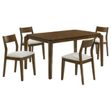 Almonte 5-piece 59-inch Rectangular Dining Set Dark Brown | 108921-S5