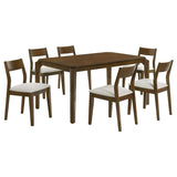 Almonte 7-piece 59-inch Rectangular Dining Set Dark Brown | 7-piece | 108921-S7