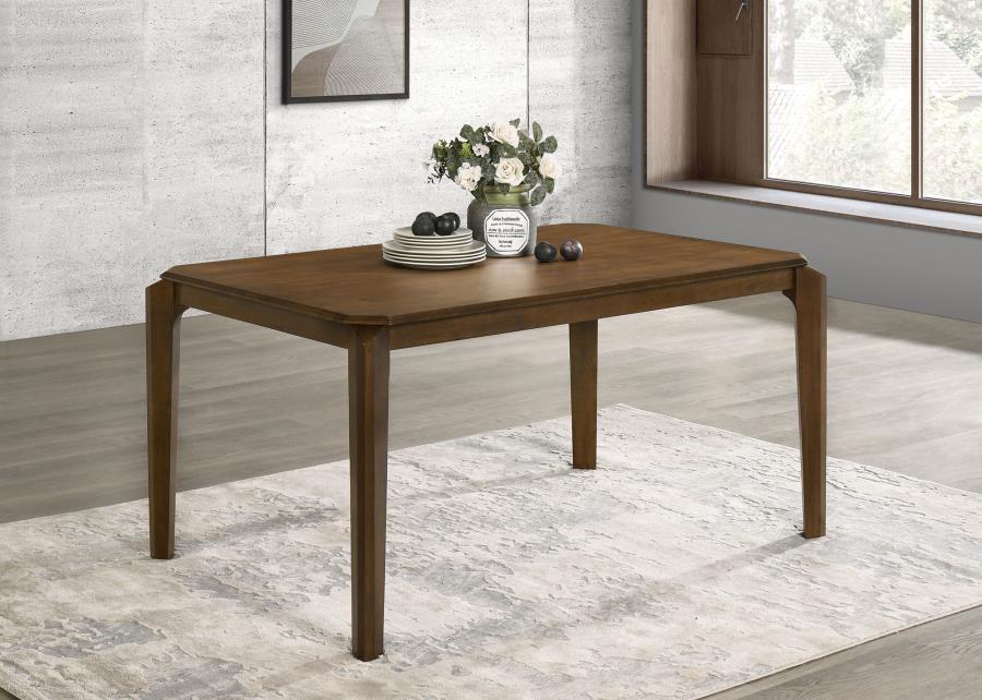 Almonte 59-inch Rectangular Wood Dining Table Dark Brown | Brown | Dark Brown | 108921