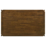 Almonte 59-inch Rectangular Wood Dining Table Dark Brown | Brown | Dark Brown | 108921