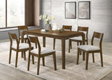 Almonte 59-inch Rectangular Wood Dining Table Dark Brown | Brown | Dark Brown | 108921