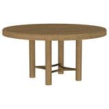 Arini 60-inch Round Wood Dining Room Table Sand Wash | Beige | Sand Wash | 108930