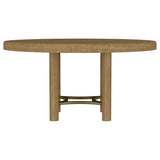 Arini 60-inch Round Wood Dining Room Table Sand Wash | Beige | Sand Wash | 108930