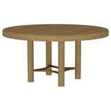Arini 60-inch Round Wood Dining Room Table Sand Wash | Beige | Sand Wash | 108930