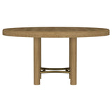 Arini 60-inch Round Wood Dining Room Table Sand Wash | Beige | Sand Wash | 108930