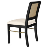 Arini 5-piece Extension Leaf Dining Table Set Sand Wash and Black | 108931-S5B