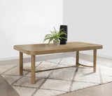 Arini 104-inch Extension Leaf Dining Table Sand Wash | King | Beige | Sand Wash | 108931