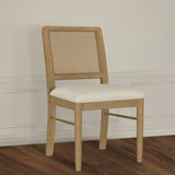 Arini Rattan Cane Dining Side Chair Sand Wash (Set of 2) | Beige Cream - Sand Wash | 108932SWD