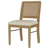 Arini Rattan Cane Dining Side Chair Sand Wash (Set of 2) | Beige Cream - Sand Wash | 108932SWD