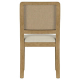 Arini Rattan Cane Dining Side Chair Sand Wash (Set of 2) | Ivory | Cream / Sand Wash | 108932SWD