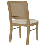 Arini Rattan Cane Dining Side Chair Sand Wash (Set of 2) | Beige Cream - Sand Wash | 108932SWD