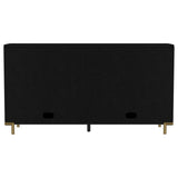 Arini 2-drawer Cane Door Dining Sideboard Server Black | 108935BLK