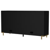 Arini 2-drawer Cane Door Dining Sideboard Server Black | 108935BLK