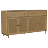 Arini 2-drawer Cane Door Dining Sideboard Server Sand Wash | Brown Sand Wash | 108935SWD