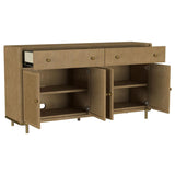 Arini 2-drawer Cane Door Dining Sideboard Server Sand Wash | Brown Sand Wash | 108935SWD