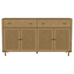Arini 2-drawer Cane Door Dining Sideboard Server Sand Wash