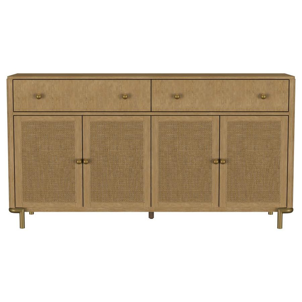 Arini 2-drawer Cane Door Dining Sideboard Server Sand Wash