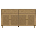 Arini 2-drawer Cane Door Dining Sideboard Server Sand Wash | Brown Sand Wash | 108935SWD