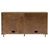 Arini 2-drawer Cane Door Dining Sideboard Server Sand Wash | Brown Sand Wash | 108935SWD