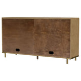 Arini 2-drawer Cane Door Dining Sideboard Server Sand Wash | Brown Sand Wash | 108935SWD
