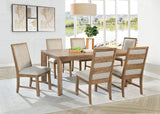 Bruner 72-inch Rectangular Wood Dining Table Natural Brown