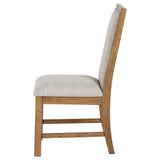 Bruner Upholstered Side Chair Natural Brown (Set of 2) | Brown | Natural Brown | 109102