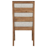 Bruner Upholstered Side Chair Natural Brown (Set of 2) | Brown | Natural Brown | 109102