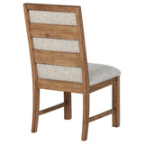 Bruner Upholstered Side Chair Natural Brown (Set of 2) | Brown | Natural Brown | 109102