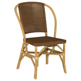 Lexley Woven Rattan Dining Side Chair Brown (Set of 2) | Brown | 109122