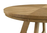 Danvers Round 54-inch Wood Dining Table Brown Oak | Brown | Brown Oak | 109150