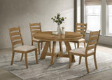 Danvers Round 54-inch Wood Dining Table Brown Oak | Brown | Brown Oak | 109150