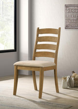 Danvers Wood Dining Side Chair Brown Oak (Set of 2) | Brown | Latte / Brown Oak | 109152