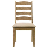 Danvers Wood Dining Side Chair Brown Oak (Set of 2) | Brown | Latte / Brown Oak | 109152