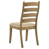 Danvers Wood Dining Side Chair Brown Oak (Set of 2) | Brown | Latte / Brown Oak | 109152